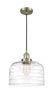 Franklin Restoration LED Mini Pendant in Antique Brass (405|201C-AB-G713-L-LED)