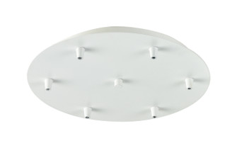 Custom Cord Six Light Multi Port Canopy in White (405|116-W)