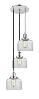 Franklin Restoration Three Light Pendant in Polished Chrome (405|113F-3P-PC-G72)