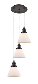 Franklin Restoration Three Light Pendant in Oil Rubbed Bronze (405|113F-3P-OB-G41)