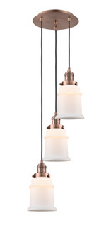 Franklin Restoration Three Light Pendant in Antique Copper (405|113F-3P-AC-G181)