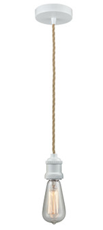 Edison One Light Mini Pendant in White (405|100W-10RE-1W)