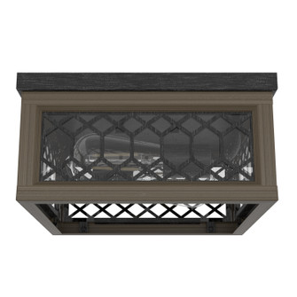 Chevron Two Light Flush Mount in Rustic Iron (47|19969)