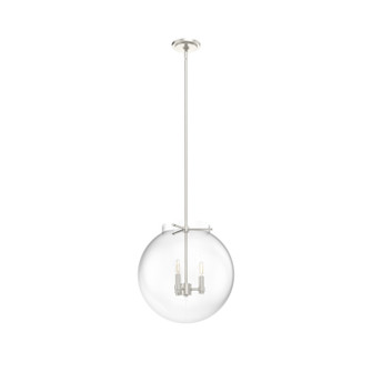 Sacha Three Light Pendant in Brushed Nickel (47|19659)