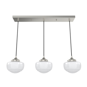 Saddle Creek Three Light Linear Pendant in Brushed Nickel (47|19496)