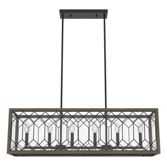 Chevron Six Light Chandelier in Rustic Iron (47|19373)