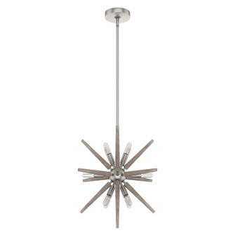 Jupiter Star 12 Light Pendant in Brushed Nickel (47|19340)