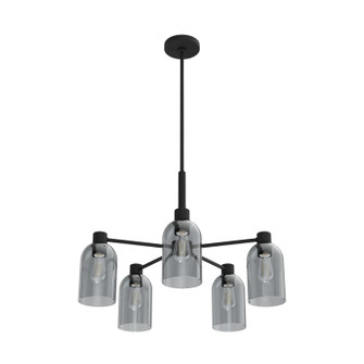 Lochemeade Five Light Chandelier in Natural Black Iron (47|19198)