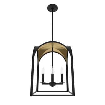 Dukestown Four Light Pendant in Natural Black Iron (47|19082)