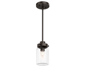 Devon Park One Light Mini Pendant in Onyx Bengal (47|19008)