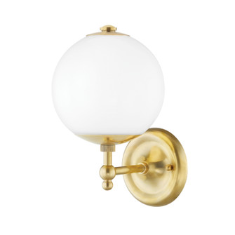 Sphere No.1 One Light Wall Sconce in Aged Brass (70|MDS702-AGB)
