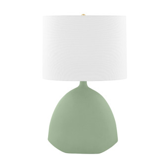 Utica One Light Table Lamp in Aged Brass/Sage Ceramic (70|L1846-AGB/CSG)