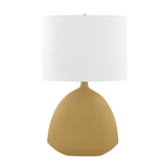 Utica One Light Table Lamp in Aged Brass/Golden Olive Ceramic (70|L1846-AGB/CGO)