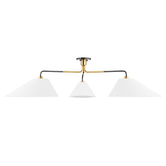 Duo Three Light Chandelier in Aged Old Bronze (70|KBS1751803-AOB)