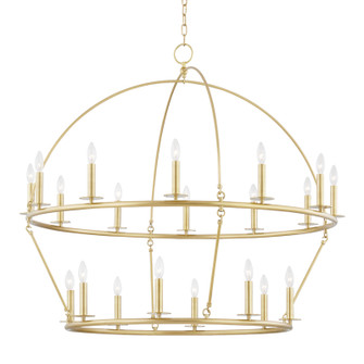 Howell 20 Light Chandelier in Aged Brass (70|9549-AGB)