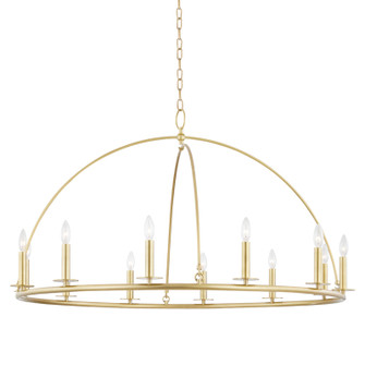 Howell 12 Light Chandelier in Aged Brass (70|9547-AGB)