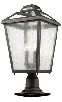 Bayland Three Light Outdoor Pier Mounted Fixture in Oil Rubbed Bronze (224|539PHBR-533PM-ORB)