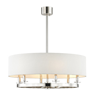 Durham Six Light Chandelier in Polished Nickel (70|6530-PN)