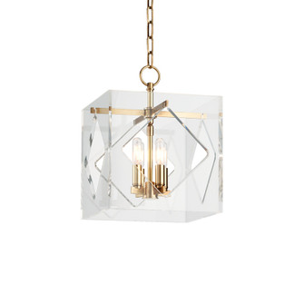Travis Four Light Lantern in Aged Brass (70|5912-AGB)