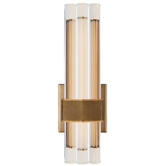 Fascio LED Wall Sconce in Hand-Rubbed Antique Brass (268|LR 2907HAB-CG)