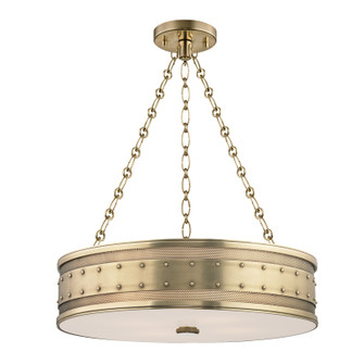 Gaines Four Light Chandelier in Aged Brass (70|2222-AGB)
