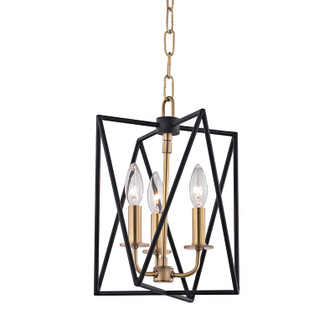 Laszlo Three Light Pendant in Aged Brass (70|1110-AGB)