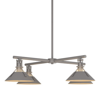 Henry Four Light Outdoor Pendant in Coastal Burnished Steel (39|364210-SKT-MULT-78)