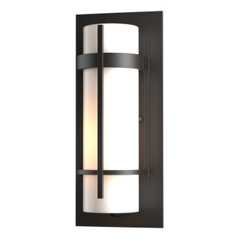 Banded One Light Outdoor Wall Sconce in Coastal Oil Rubbed Bronze (39|305892-SKT-14-GG0066)