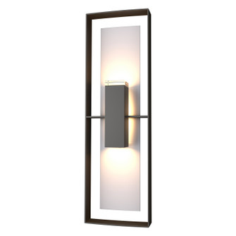 Shadow Box Two Light Outdoor Wall Sconce in Coastal Oil Rubbed Bronze (39|302607-SKT-14-78-ZM0546)