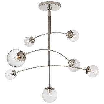 Prescott Seven Light Chandelier in Polished Nickel (268|KS 5404PN-CG)
