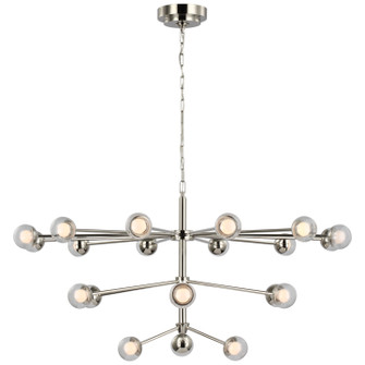 Alloway LED Chandelier in Polished Nickel (268|KS 5235PN-CG)