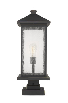 Portland One Light Outdoor Pier Mounted Fixture in Oil Rubbed Bronze (224|531PHBXLS-SQPM-ORB)