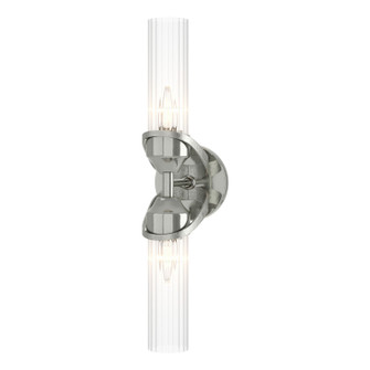 Bow Two Light Bath Sconce in Sterling (39|201346-SKT-85-ZM0634)