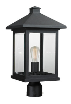 Portland One Light Outdoor Post Mount Fixture in Black (224|531PHBR-BK)