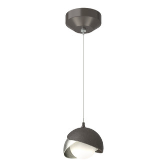 Brooklyn One Light Mini Pendant in Oil Rubbed Bronze (39|161183-SKT-STND-14-85-GG0711)