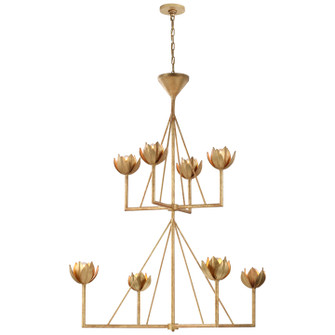 Alberto Eight Light Chandelier in Antique Gold Leaf (268|JN 5006AGL)