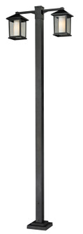 Mesa Two Light Outdoor Post Mounted Fixture in Black (224|523-2-536P-BK)