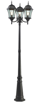 Wakefield Three Light Outdoor Post Mounted Fixture in Black (224|522MP3-BK)
