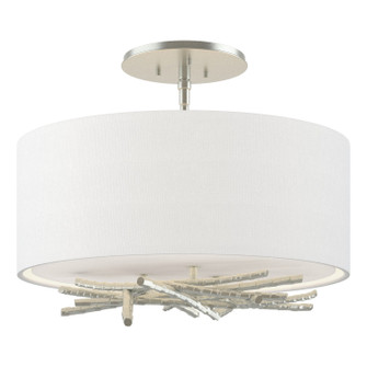 Brindille Three Light Semi-Flush Mount in Vintage Platinum (39|127660-SKT-82-SF1505)