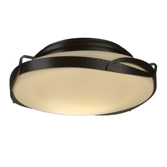 Flora Two Light Flush Mount in Oil Rubbed Bronze (39|126740-SKT-14-GG0097)