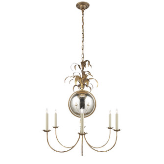 Gramercy Six Light Chandelier in Gilded Iron (268|CHC 5373GI)