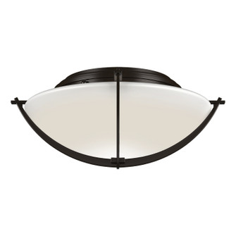 Compass Two Light Flush Mount in Oil Rubbed Bronze (39|124550-SKT-14-GG0098)