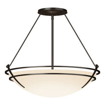 Tryne Three Light Semi Flush Mount in Oil Rubbed Bronze (39|124442-SKT-14-GG0054)