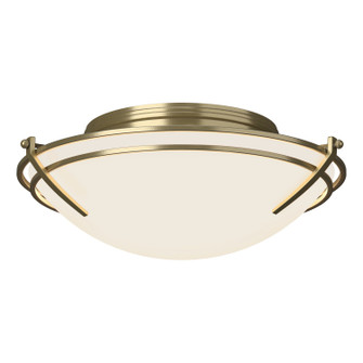 Tryne Two Light Flush Mount in Modern Brass (39|124402-SKT-86-GG0098)