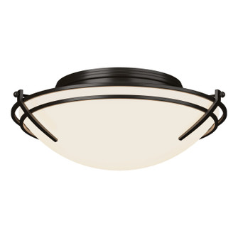 Tryne Two Light Flush Mount in Oil Rubbed Bronze (39|124402-SKT-14-GG0098)