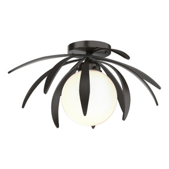 Dahlia One Light Flush Mount in Oil Rubbed Bronze (39|124350-SKT-14-GG0631)