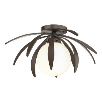 Dahlia One Light Semi-Flush Mount in Bronze (39|124350-SKT-05-GG0631)