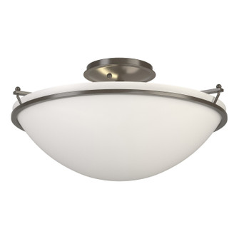 Simple Lines Three Light Semi-Flush Mount in Dark Smoke (39|124304-SKT-07-GG0053)