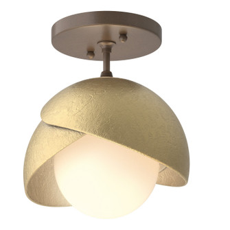Brooklyn One Light Semi-Flush Mount in Bronze (39|121377-SKT-05-86-GG0711)