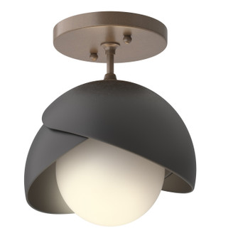 Brooklyn One Light Semi-Flush Mount in Bronze (39|121377-SKT-05-10-GG0711)